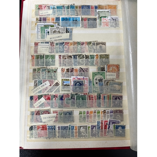 401 - 2 Stamp Stock Albums Containing , GB ,Channels Islands and World Stamps