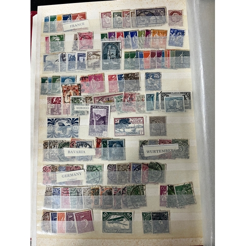 401 - 2 Stamp Stock Albums Containing , GB ,Channels Islands and World Stamps