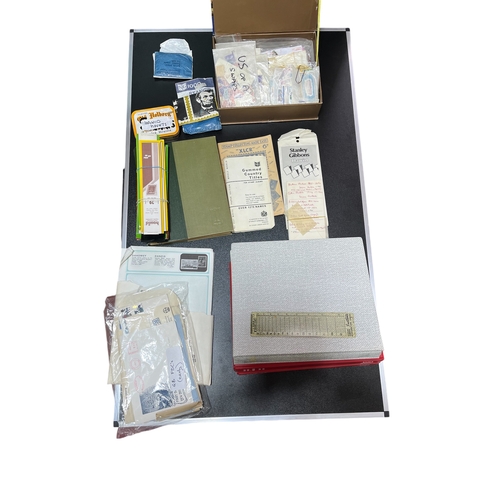 411 - A Box Containing Stamp Collecting Accessories.