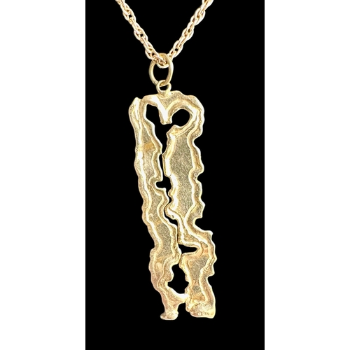 289 - 9ct Gold Pendant And Chain Weight 6.3g Length 50cm (Pendant 2.6g)