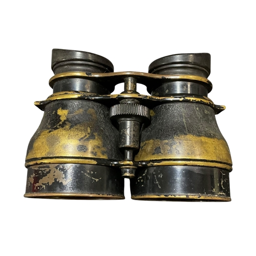 29 - WWII Airbourne Binoculars 6E / 338 with Crows Foot.