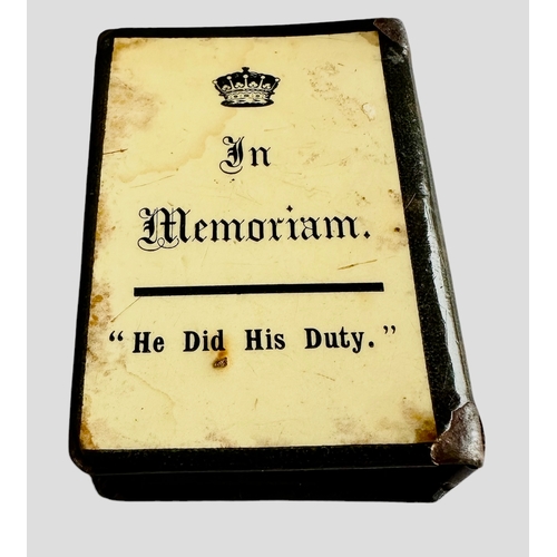 75 - WWI Lord Kitchener Memoriam 1916 Matchbox Cover