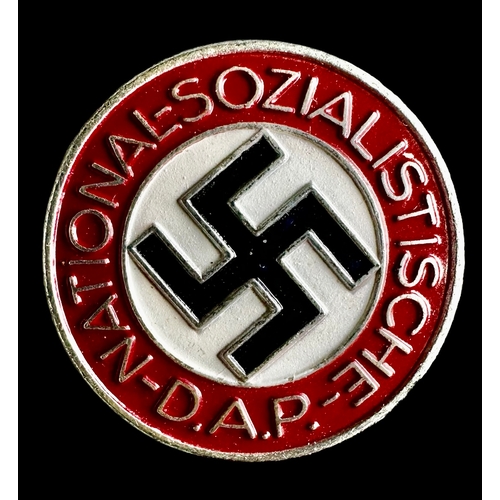 84 - WWII German NSDAP Party Badge M1/184 Aurich Lepie Size 2.3cm