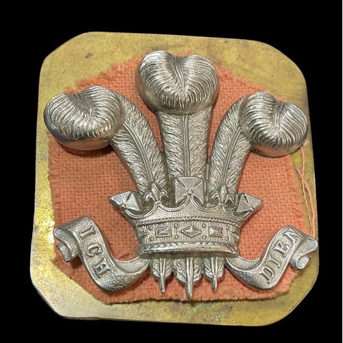 98 - 3rd Dragoon Guards NCO’s White Metal Arm Badge 5.5x5.6 cms