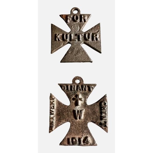 100 - 2 Anti-German British Iron Crosses