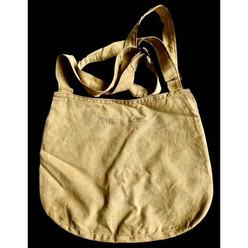 156 - WWII German Bag Named Maria Arras Size 20cm x 23.5cm