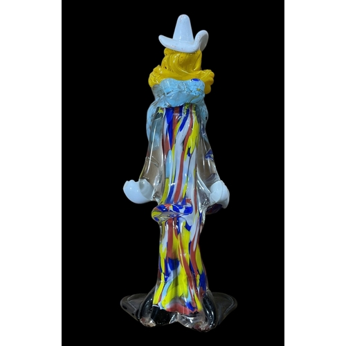 206 - Vintage Murano glass clown Approx. 24cm