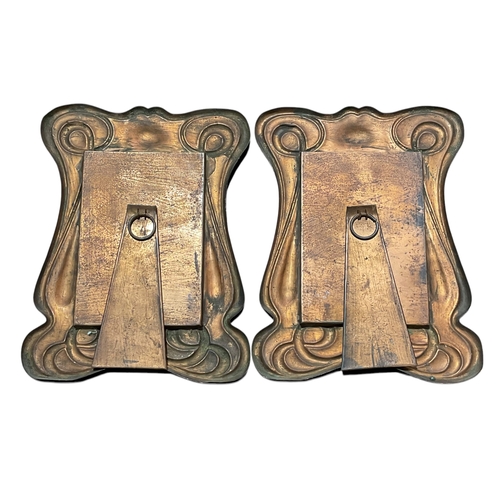 221 - A Pair of Art Nouveau “Samtico Art Metal Works” Photograph Frames.