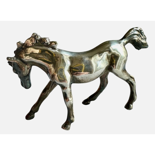 264 - Hallmarked Silver Horse (Filled) Size 11.5cm x 7.2cm x 2.2cm