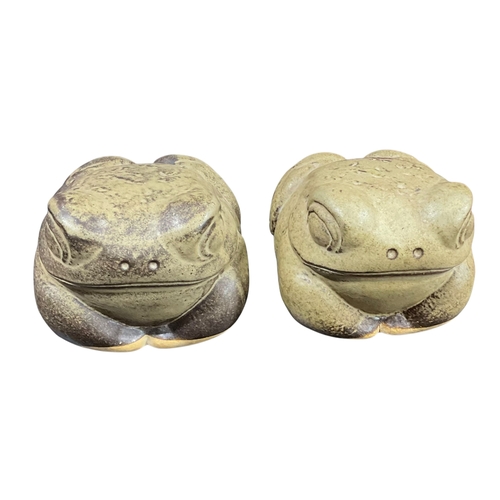 277 - A Pair of Large Tremar Pottery Frogs. Only 12 were Made Due to Difficulties in the Firing. The Mould... 