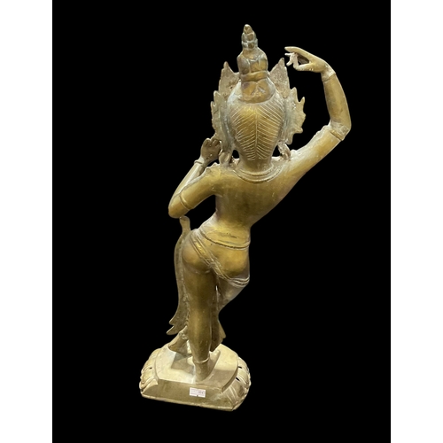 301 - Large Brass Tara Figure 52cm Tall