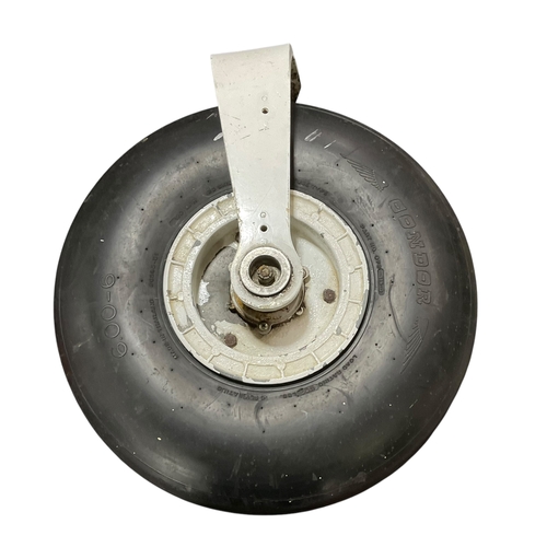 345 - An Vintage Aircraft Wheel and Condor 600-6 Tyre