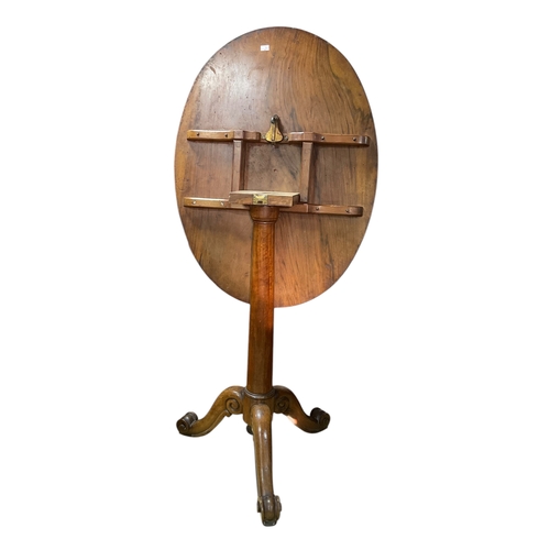 423 - Victorian Walnut Tilt Top Table