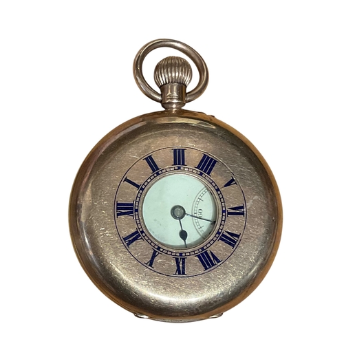 482 - 9ct Gold Half Hunter Pocket Watch a/f Toal Weight 75.2g