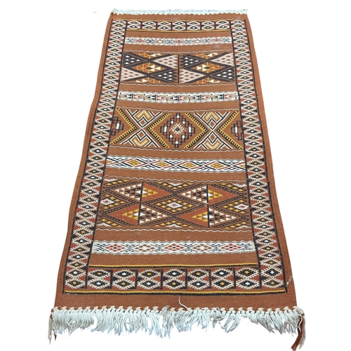 547 - Small Vintage Kilim Rug & 1 Other Ethnic Floor Covering.