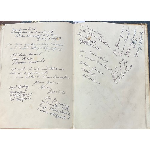 50 - Original 1938 German Photo Book With Hand Written Messages