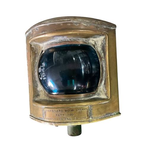 204 - Port & Starboard Bow Lights Birmingham Eng.Co Ltd with Stuart 10x8 RH Propell