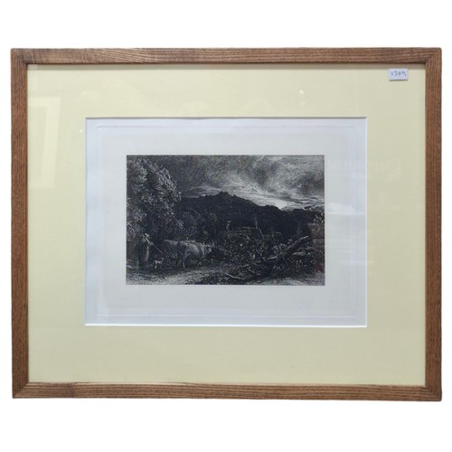 218 - 'The Weary Ploughman' Etching With No.4 in Lower Plate Border - Issued by The Etchings Club 1865- Sa... 