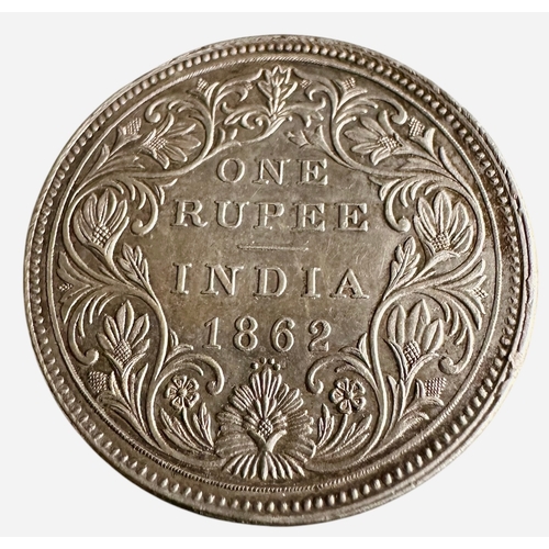 311 - Victoria 1862 Silver Rupee