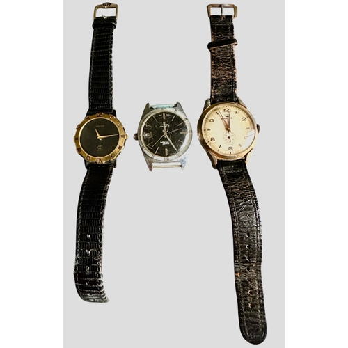 344 - 3 Vintage Watches Gucci 3200 Series, Lantex, Swiss Emperor