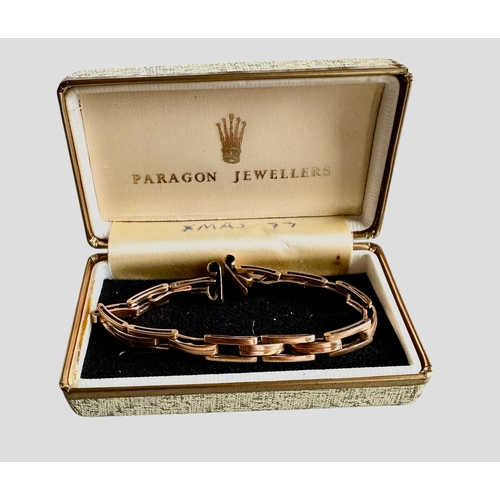 381 - Britannic 15ct Gold Watch Bracelet Total Weight 11.4g Length 17cm