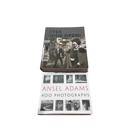 75 - 2 Photogaphy Books. Eyes Wide Open - 100 Years of Leica Photography & Ansel Adam’s 400 Photographs.