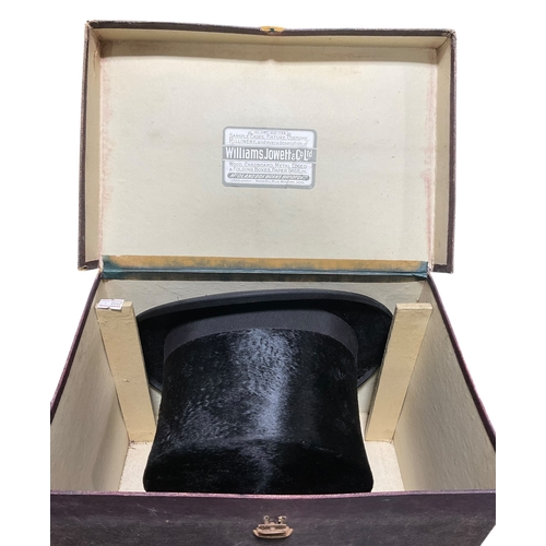 85 - Boxed Silk Plush Top Hat