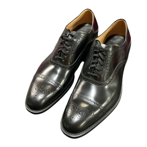 86 - Pair of Church’s Black Leather Brogues 100F ( Size 10) Look Unworn, light Storage Marks.