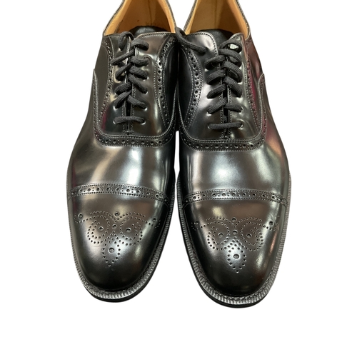 86 - Pair of Church’s Black Leather Brogues 100F ( Size 10) Look Unworn, light Storage Marks.