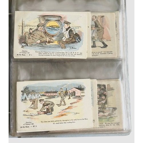 94 - 1916-1918 World War One Postcards “Sketches Of Tommys Life” By F Mackain Complete 4 Sets - Set 1 In ... 