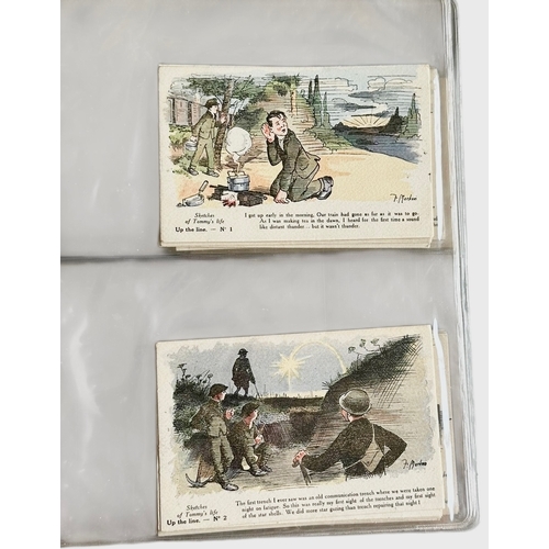 94 - 1916-1918 World War One Postcards “Sketches Of Tommys Life” By F Mackain Complete 4 Sets - Set 1 In ... 