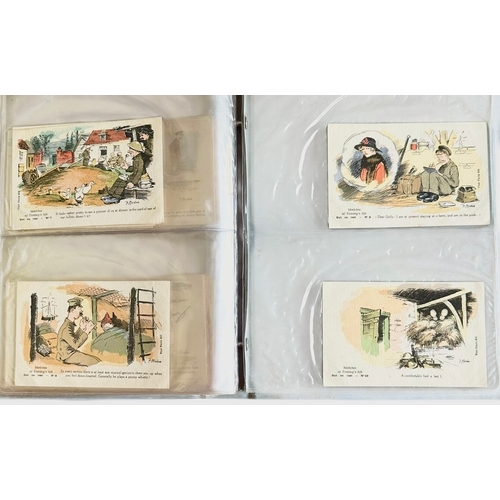 94 - 1916-1918 World War One Postcards “Sketches Of Tommys Life” By F Mackain Complete 4 Sets - Set 1 In ... 