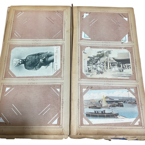 95 - 2 Edwardian Postcard Albums approx.120 Cards