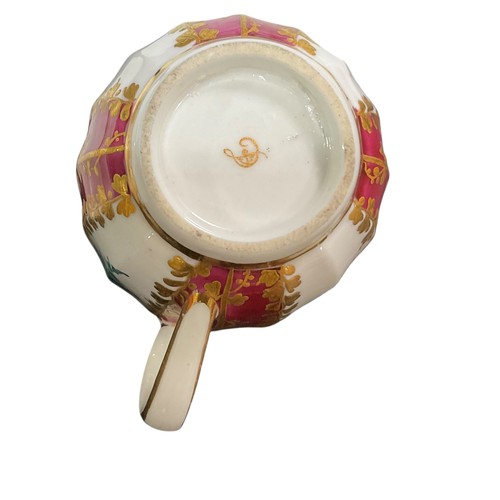 111 - Chelsea Derby Trio , Gold Anchor / D Mark 1772–1777 Chip on Cup.