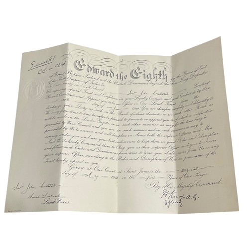 124 - Archive of Major Ivor Crosthwaite D.S.O. Grenadier Guards. Incl.  Distinguished Service Order  Certi... 