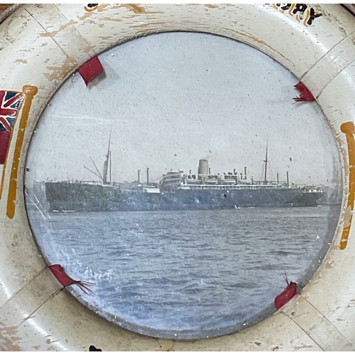 195 - White Star Line Interest - Framed Pair of Ship Photographs Incl. S.S. Esperance Bay Fremantle and S.... 