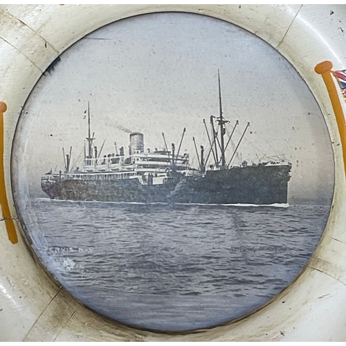 195 - White Star Line Interest - Framed Pair of Ship Photographs Incl. S.S. Esperance Bay Fremantle and S.... 