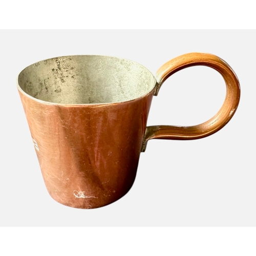 204 - Pussers Rum 1/2 Gill Copper Measure HMS Euryalus. Provenance Vice Admiral Nigel Childs Was Weapons E... 