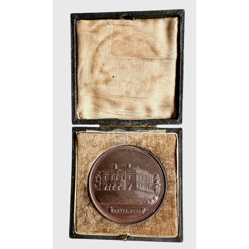 205 - Sandye Place Floral & Horticultural Society Medallion Aug 1923 Size 5cm