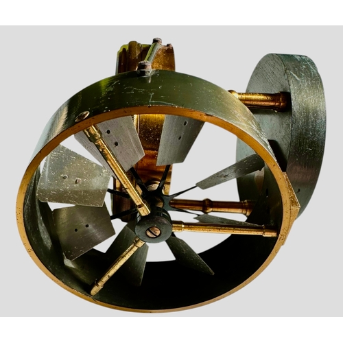 209 - Mahogany Cased Air Meter No 1480 Size 8cm x 8cm x 6.5cm