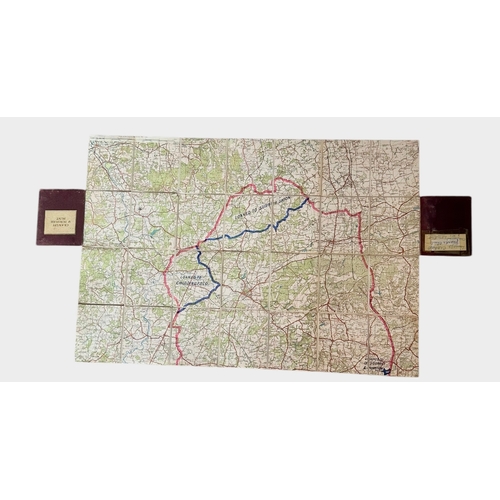 213 - A Linen Backed Hunt Map For Crawley & Horsham Hunt