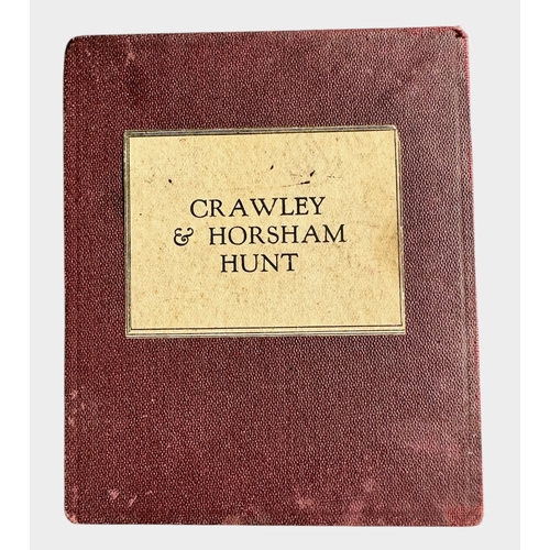 213 - A Linen Backed Hunt Map For Crawley & Horsham Hunt