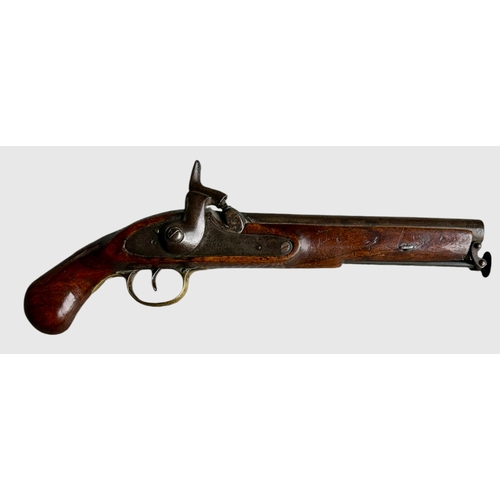 217 - A Victorian Percussion Cap Pistol LSA Co (London Small Arms) Lock 1871 Swivel Ram Rod Size 39cm x 10... 