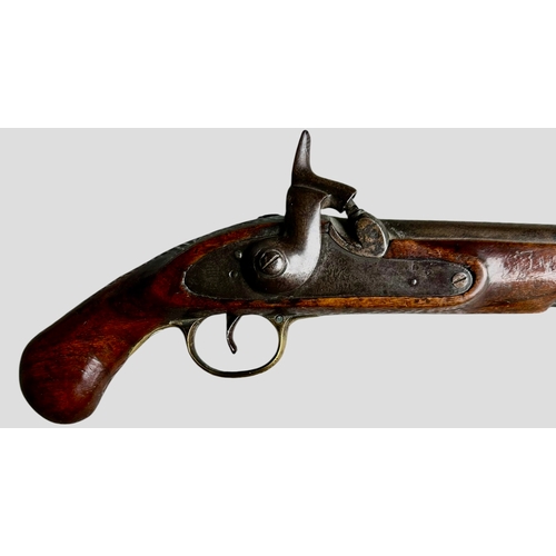 217 - A Victorian Percussion Cap Pistol LSA Co (London Small Arms) Lock 1871 Swivel Ram Rod Size 39cm x 10... 