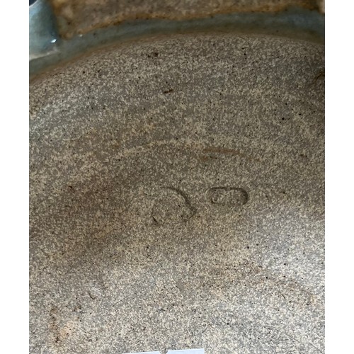 221 - Chinese Style Celadon Vessel 26cm Dia 19cm Tall , Janet Hamer Studio Pottery