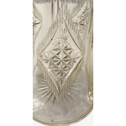 226 - Glass Silver Topped Sugar Caster 1915 Size 17cm x 7.7cm