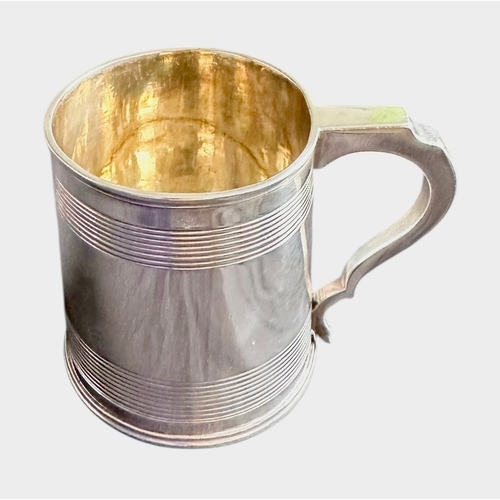228 - Georgian Silver Tankard London 1810 Rebecca Emes & Edward Barnard Weight 163g Size 7.5cm x 9.5cm x 6... 