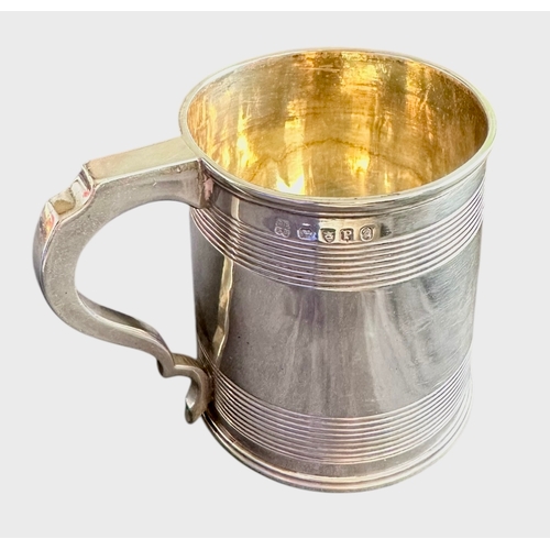 228 - Georgian Silver Tankard London 1810 Rebecca Emes & Edward Barnard Weight 163g Size 7.5cm x 9.5cm x 6... 