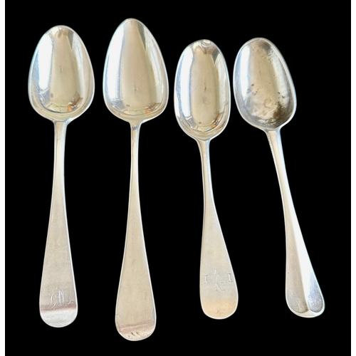 229 - 4 Large Georgian Spoons Including 2 Exeter 1732, 1811 Weight 255g