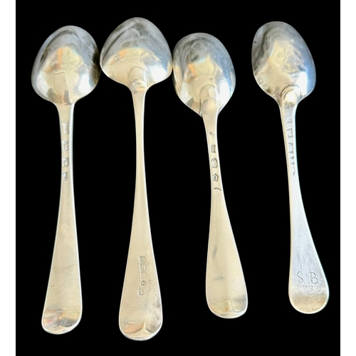 229 - 4 Large Georgian Spoons Including 2 Exeter 1732, 1811 Weight 255g